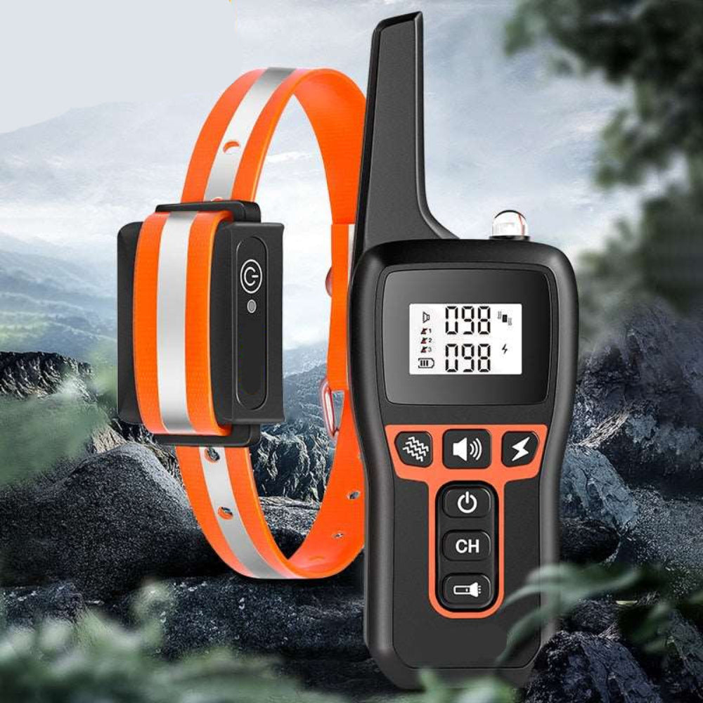 Hunde-Trainingshalsband mit Fernbedienung – 1000 m wasserdicht
