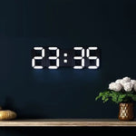 Moderne 3D LED Wanduhr – Stilvolles Design mit dimmbarer Beleuchtung