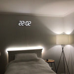 Moderne 3D LED Wanduhr – Stilvolles Design mit dimmbarer Beleuchtung