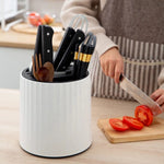 360° drehbarer großer Küchenorganizer für Messer und Besteck