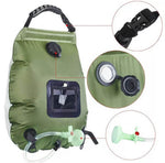 Faltbare Außenduschtasche mit 20L Solarheizung – ZonFlow