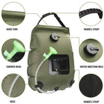 Faltbare Außenduschtasche mit 20L Solarheizung – ZonFlow