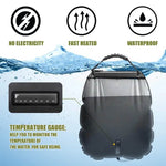 Faltbare Außenduschtasche mit 20L Solarheizung – ZonFlow