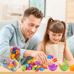 Buntes Sortierspiel nach Montessori-Prinzipien