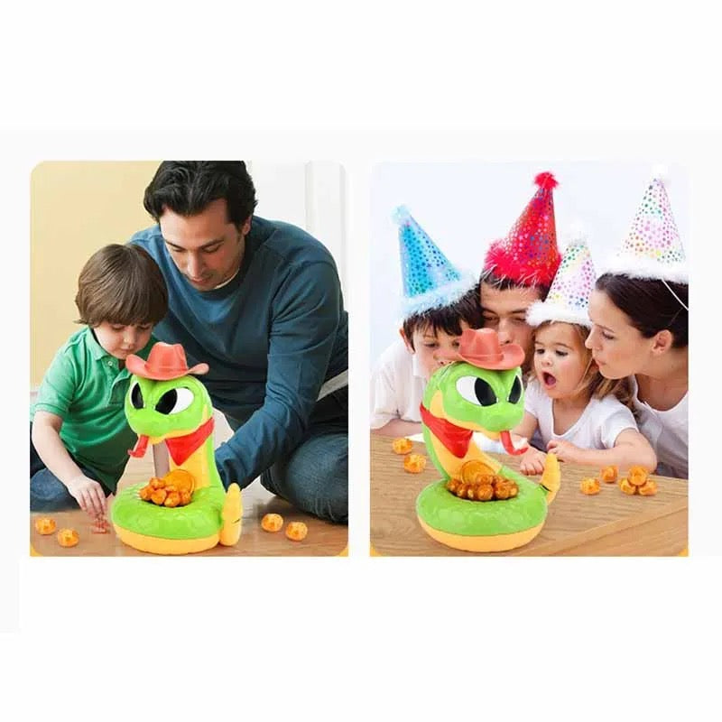 Schlangenspiel mit Klappmechanismus