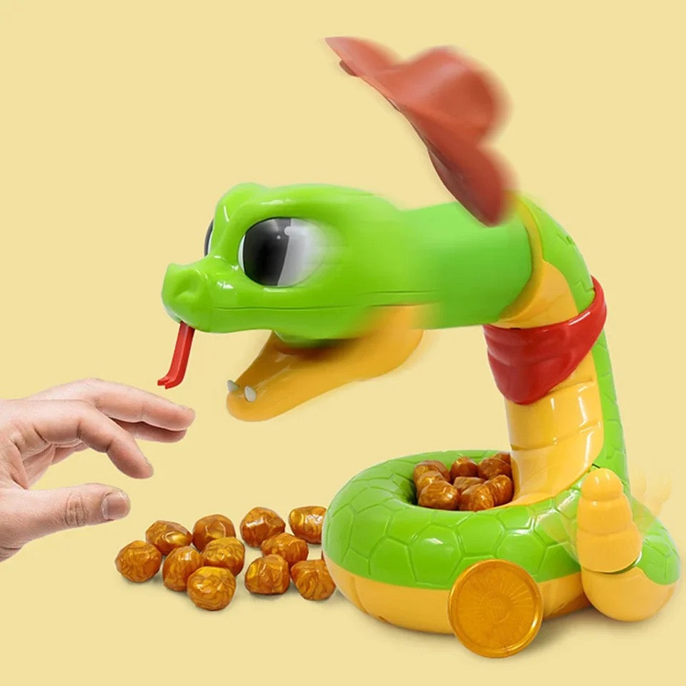 Schlangenspiel mit Klappmechanismus