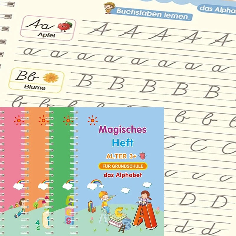Set mit 4 Kalligraphiebüchern