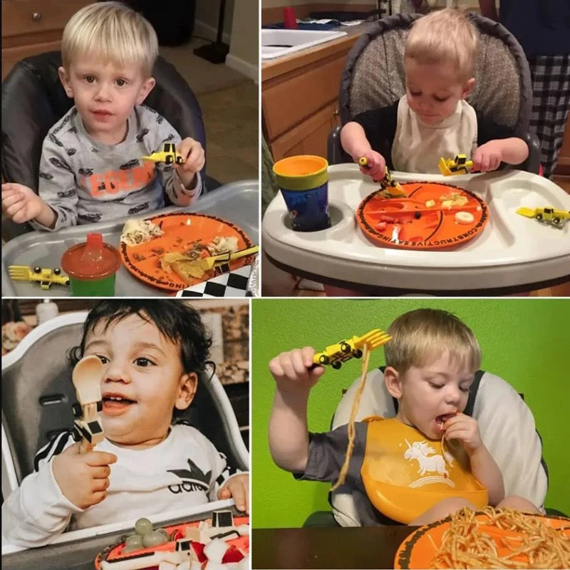 Essensset für Kinder auf Baustellen