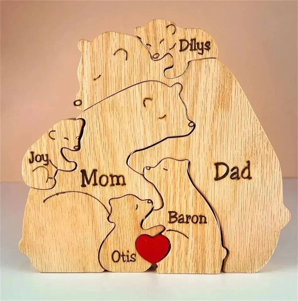 Individuell gestaltbare Bärenfamilie