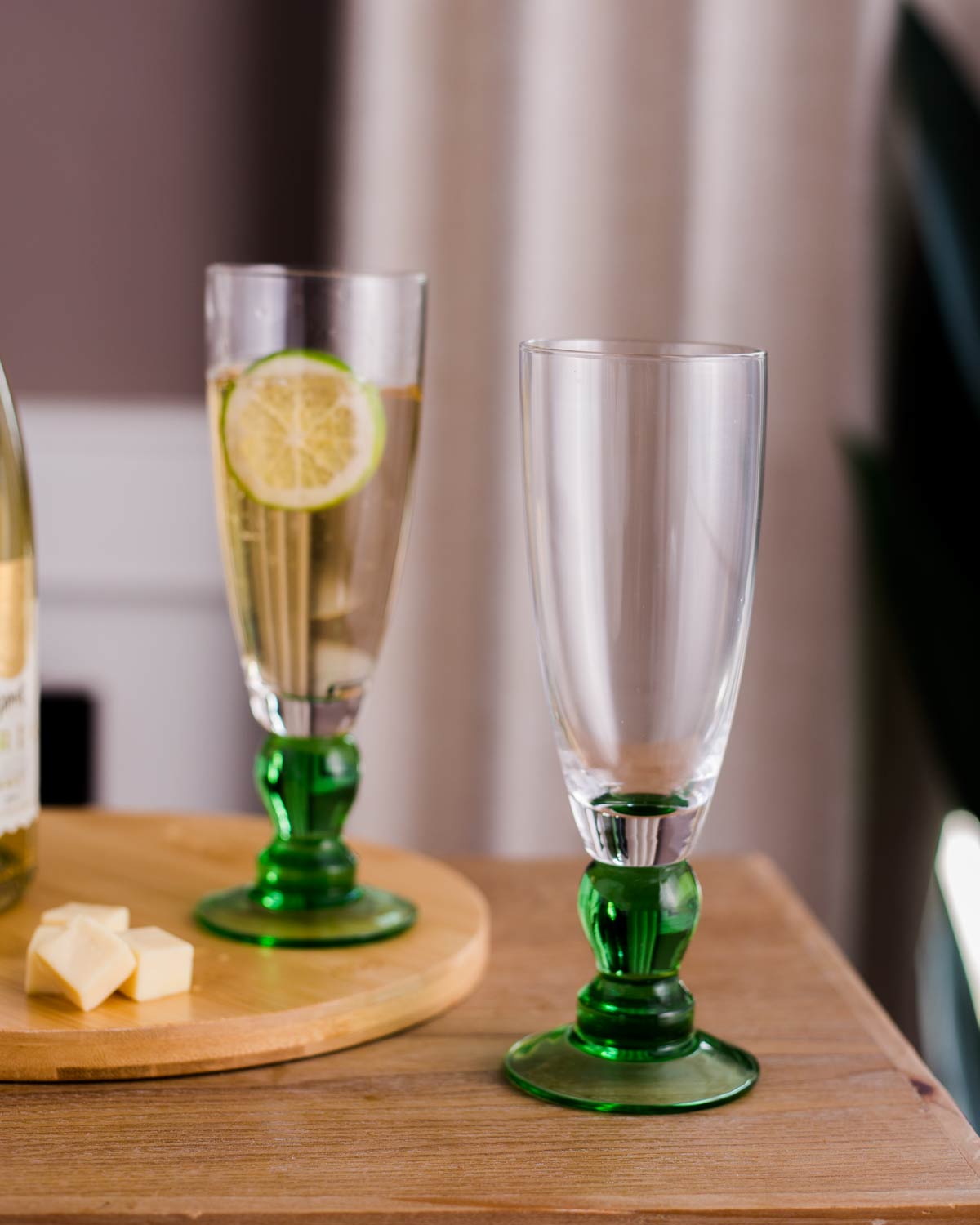 Elegante Sektgläser im Set – 6 Stück mit spiralförmigem Design