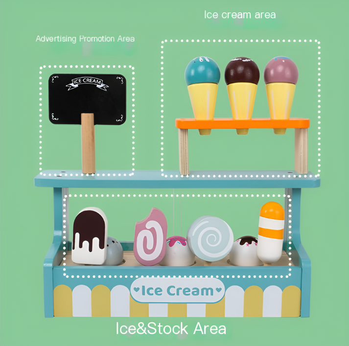 Ice Cream Shop Playset - Sweet Temptations
