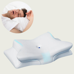 Ergonomic Sleeping Pillow | Optimal Support for Neck and Head | White