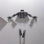 Kreative Wandkunst: 3D Skulptur aus Harz mit Kletterer