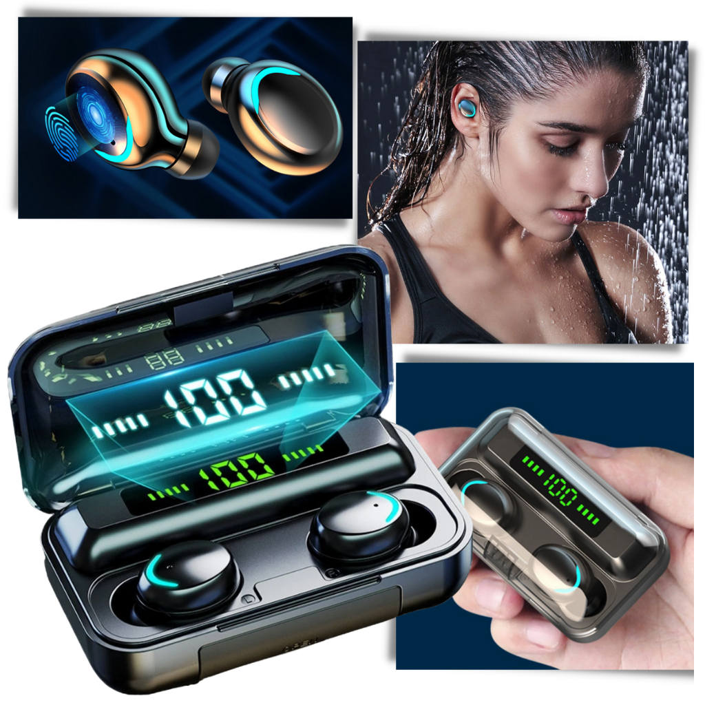 Wireless headphones with convenient charging case