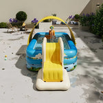 Inflatable Round Pool with Slide for Children