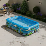 Inflatable Round Pool with Slide for Children