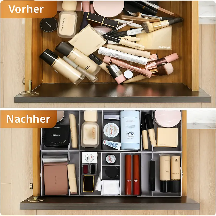 Platzsparender 3-stufiger Schubladenorganizer – Flexibel und Praktisch