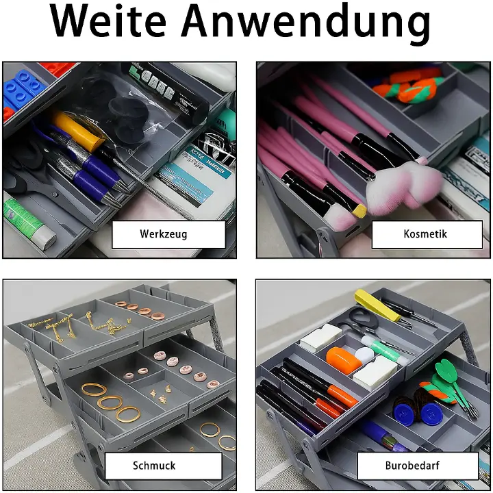 Platzsparender 3-stufiger Schubladenorganizer – Flexibel und Praktisch