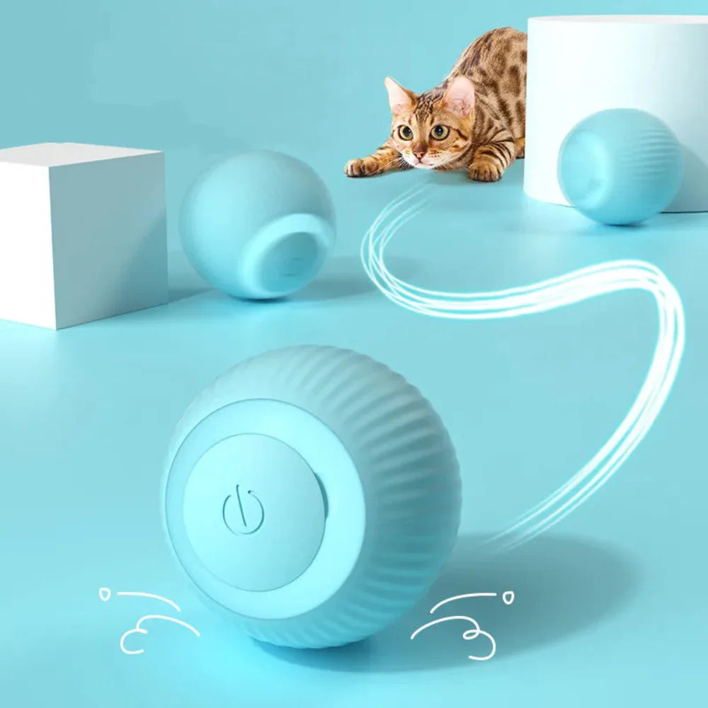 Interaktiver Spielball für Katzen mit Musik und LED