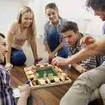 Familienfreundliches Holzspielbrett für unterhaltsame Abende