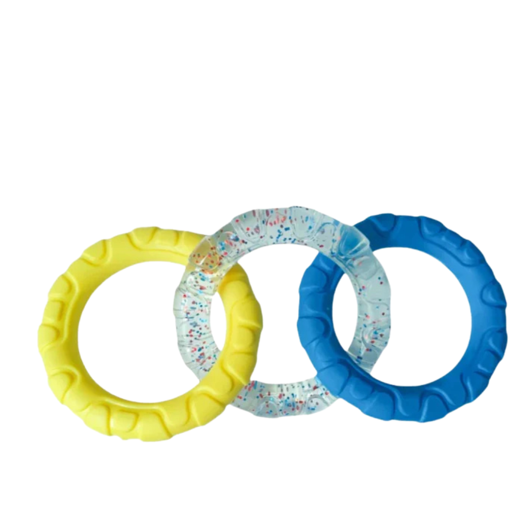 Robustes 3-Ring-Kauspielzeug für Hunde – langlebig und sicher