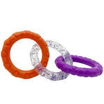 Robustes Kau Spielzeug für Hunde mit 3 Ringen, zahnfreundlich