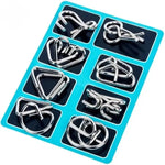 Fascinierendes Metall-Puzzle Set – Ideal für Feiertage und Spielabende, 8-teilig