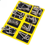 Fascinierendes Metall-Puzzle Set – Ideal für Feiertage und Spielabende, 8-teilig