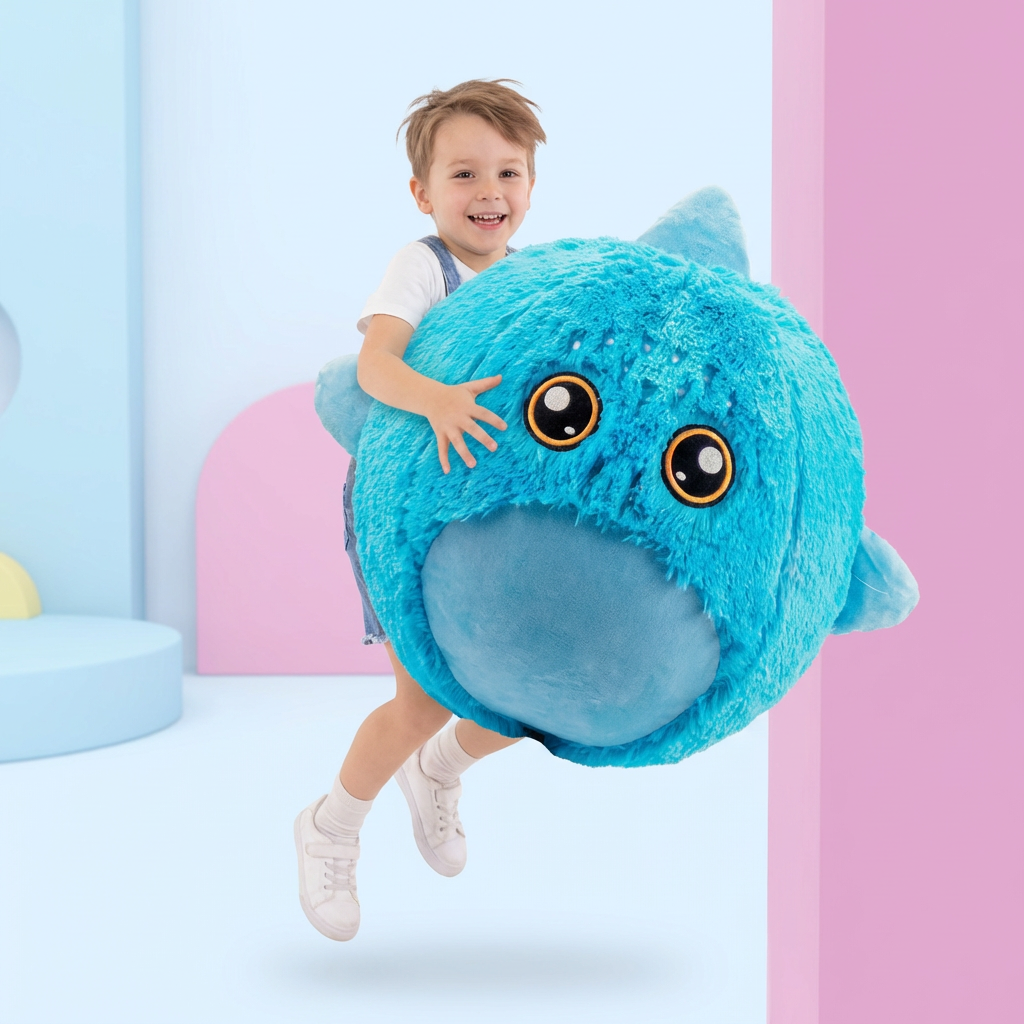 Plüsch Hüpf-Tier zum Spielen – Aufblasbares Kinderspielzeug