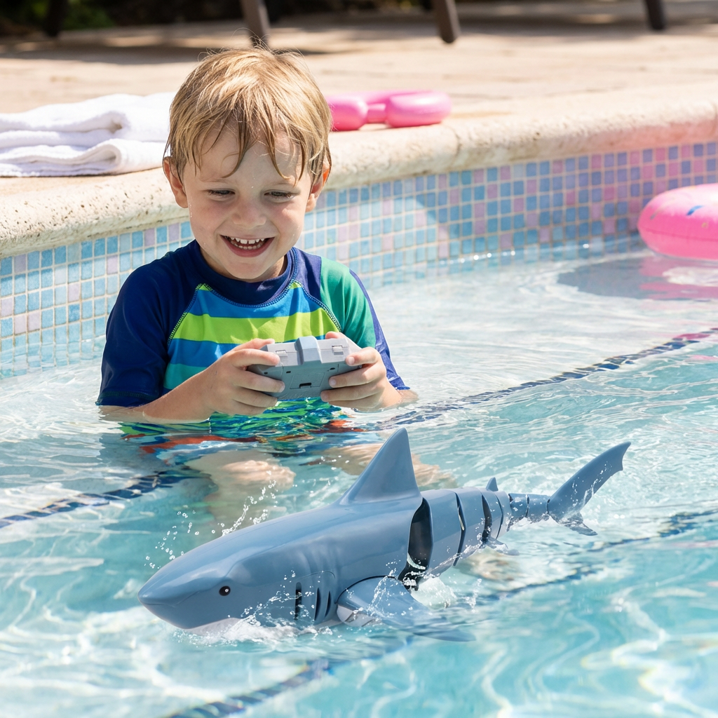 RC Schwimmroboter – Ferngesteuerter Wasserhai für Kinder