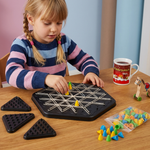 Familien Spiel mit Dreieckigem Gummi Band für Schach