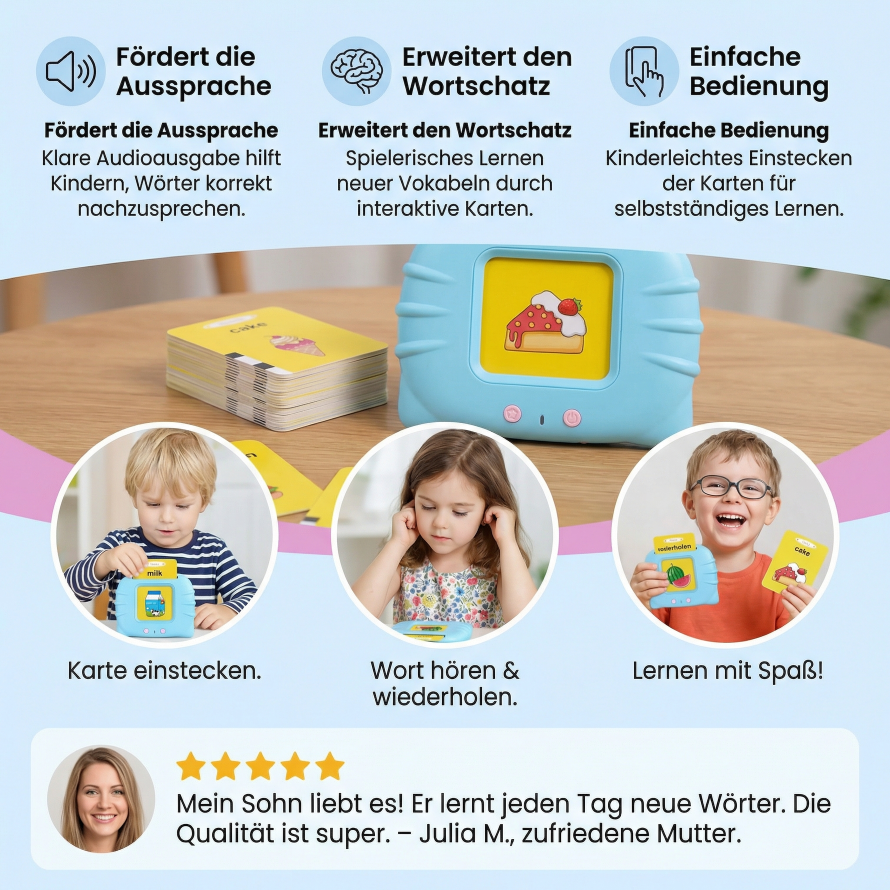 Interaktive Lernkarten für Kinder – Englisch lernen mit Spaß