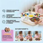 Kreatives Lernspielzeug für Kinder – Farb- und Formen-Erkennungsspiel