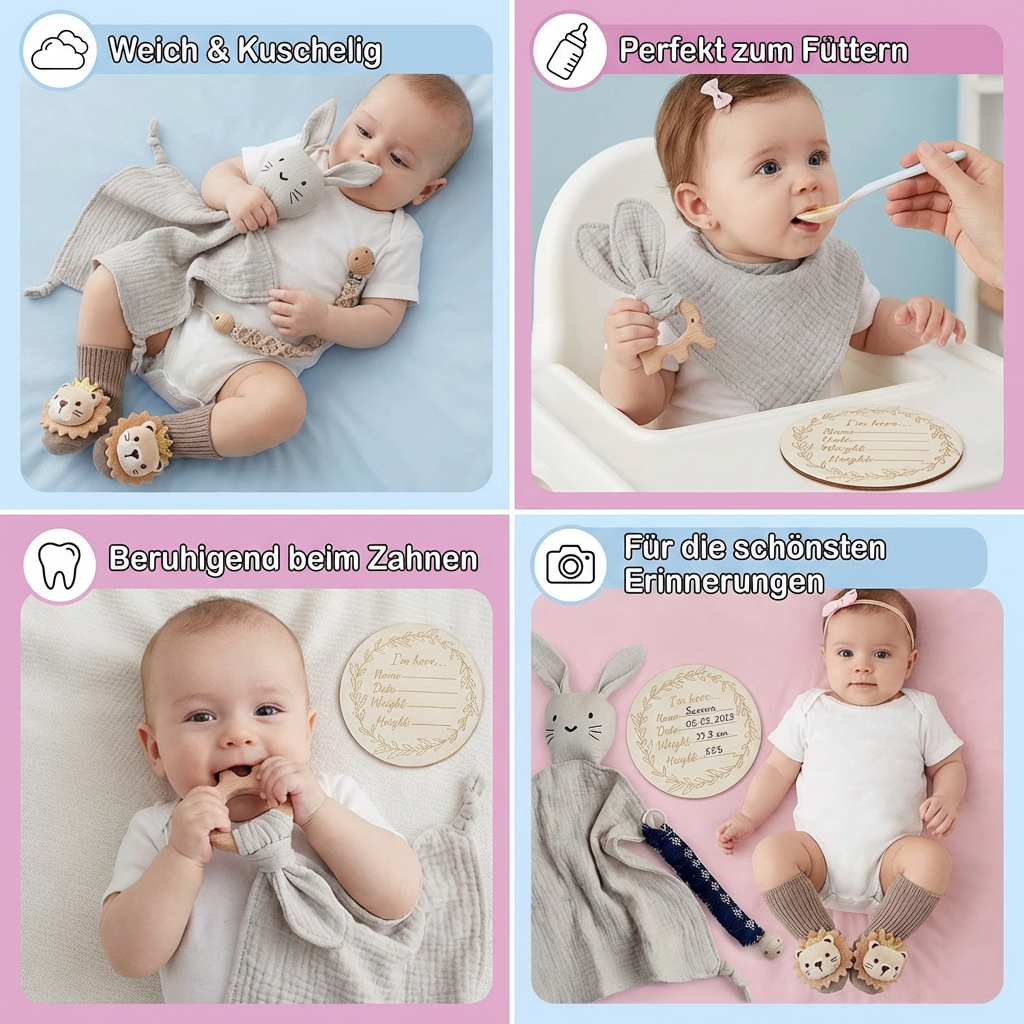 Set mit 6 Teilen für Neugeborene – Erstausstattung für Babys