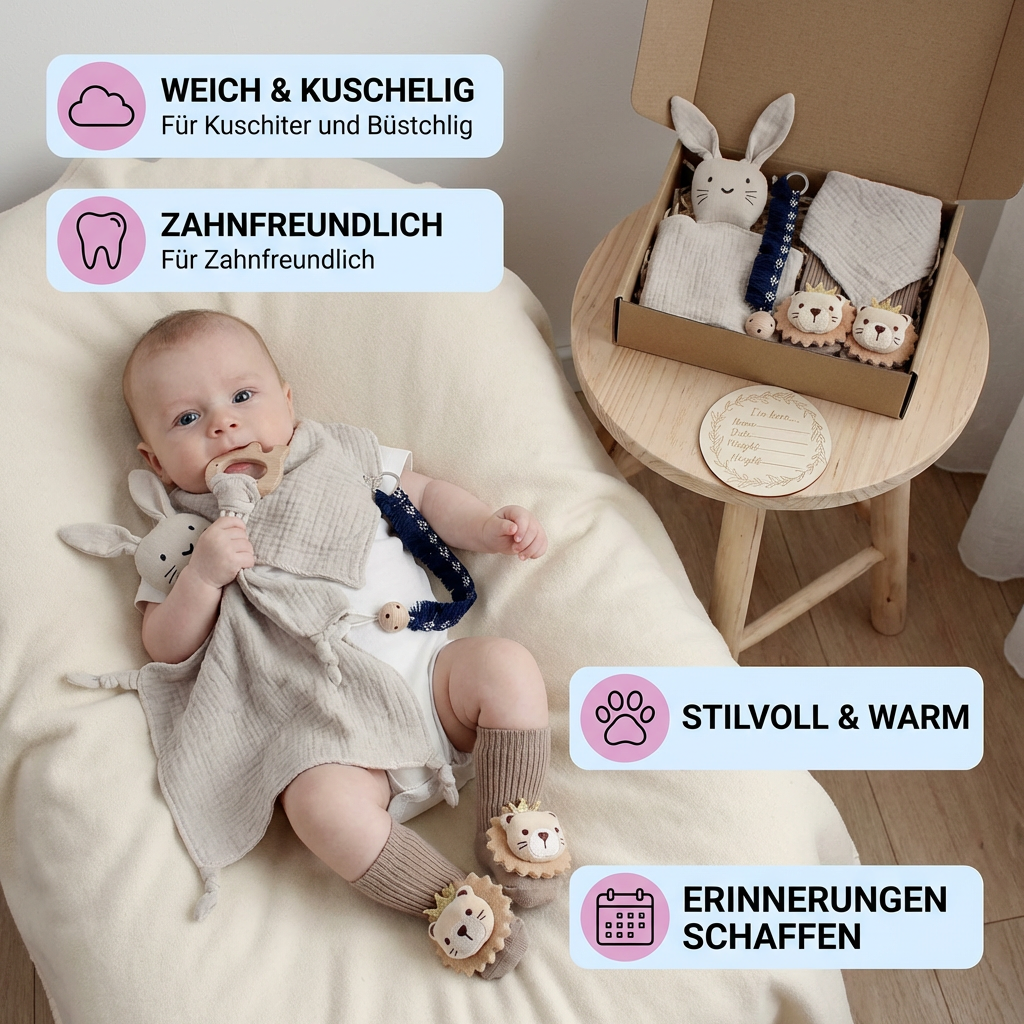 Set mit 6 Teilen für Neugeborene – Erstausstattung für Babys