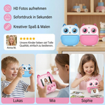 Mini Digitalkamera für Kinder – Sofortbildkamera mit HD-Drucker