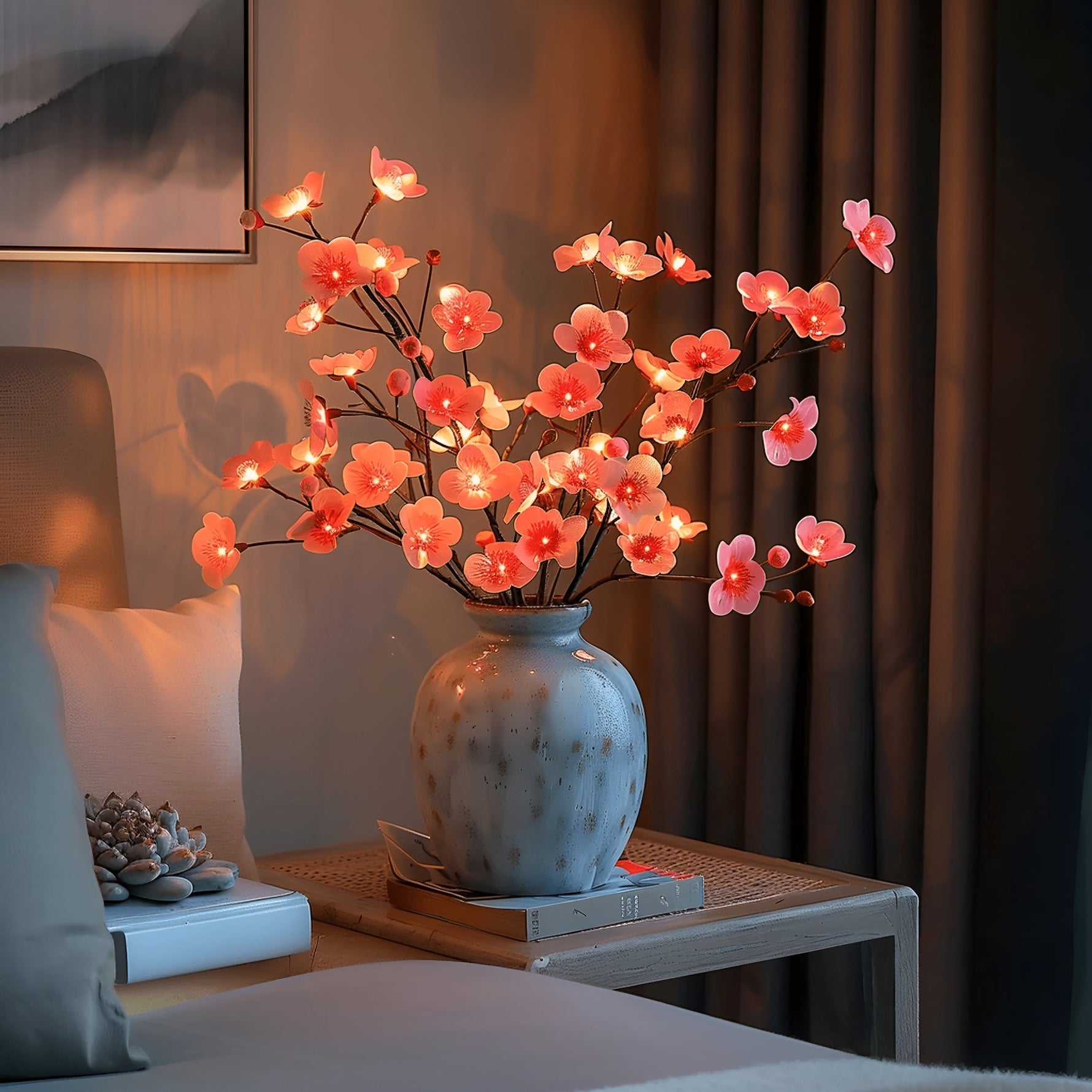 LED Lampe aus natürlichem Olivenzweig – EverLeaf Licht für stimmungsvolle Beleuchtung