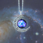 Galaxie Halsketten in Mondform