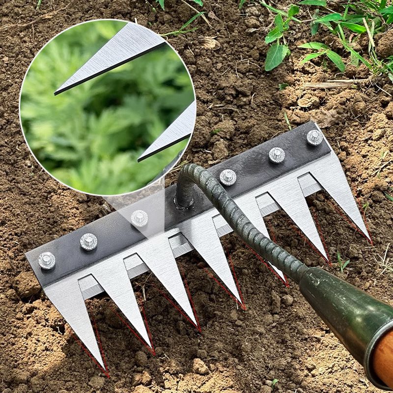 Gartenrechen aus Kohlenstoffstahl – Vielseitiger Handrechen für präzise Arbeiten