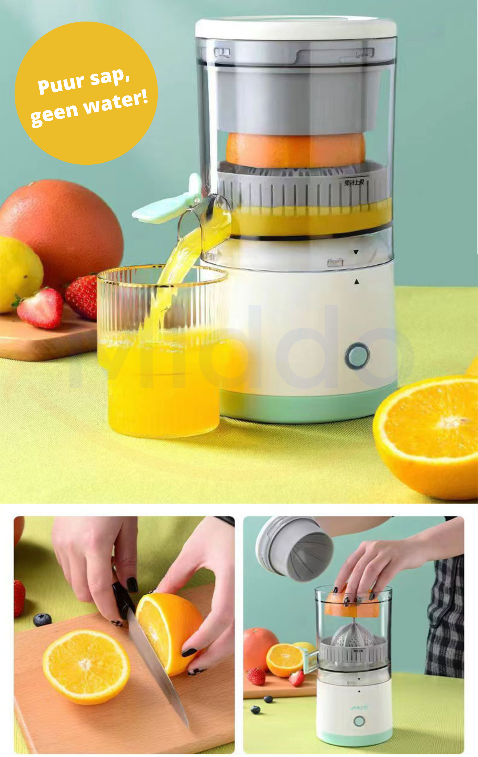 Cordless Stainless Steel Juicer for Fresh Juices in Minutes