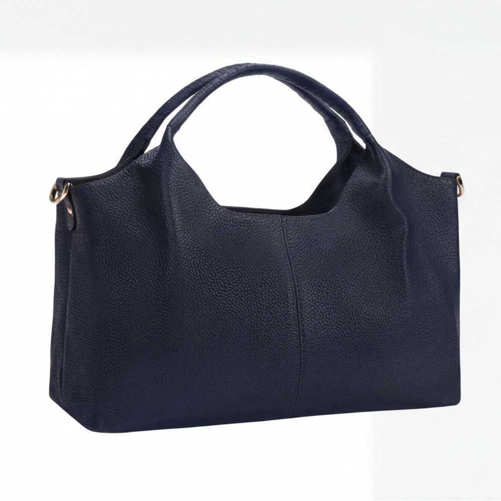 Elegante Hobo-Tasche aus weichem Kunstleder mit Fächern