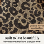 Elegante Leopardentäschchen mit Goldkette