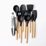 12-teiliges Premium Küchenhelfer-Set aus Edelstahl und Silikon