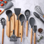12-teiliges Premium Küchenhelfer-Set aus Edelstahl und Silikon