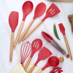 12-teiliges Premium Küchenhelfer-Set aus Edelstahl und Silikon