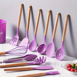12-teiliges Premium Küchenhelfer-Set aus Edelstahl und Silikon