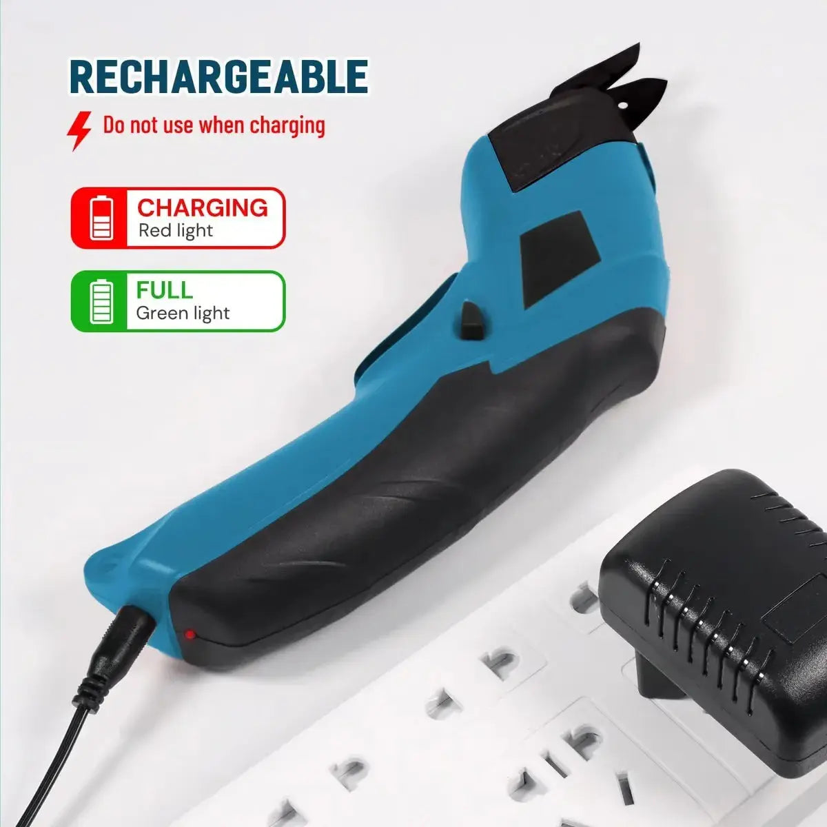 Kabellose elektrische Scheren – USB wiederaufladbar mit ergonomischem Griff