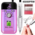 Kabelloser Nagelbohrer mit LCD-Anzeige und leisem Motor