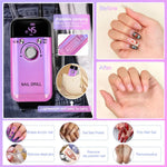 Kabelloser Nagelbohrer mit LCD-Anzeige und leisem Motor