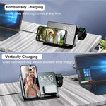 Elegant 3-in-1 Charging and Alarm Clock Station for Your Home